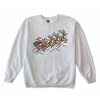 Santa and his Reindeer Sweatshirt