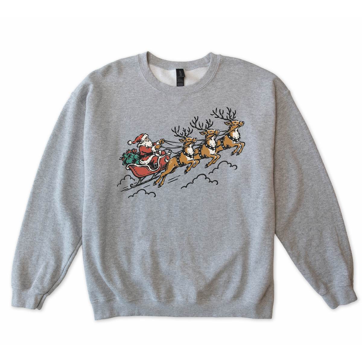 Santa and his Reindeer Sweatshirt