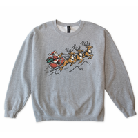 Santa and his Reindeer Sweatshirt