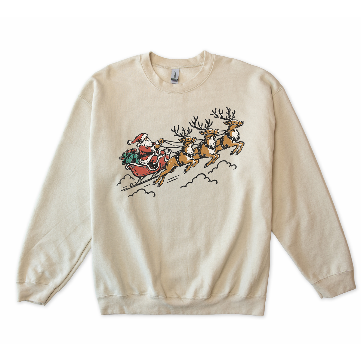 Santa and his Reindeer Sweatshirt