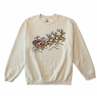Santa and his Reindeer Sweatshirt