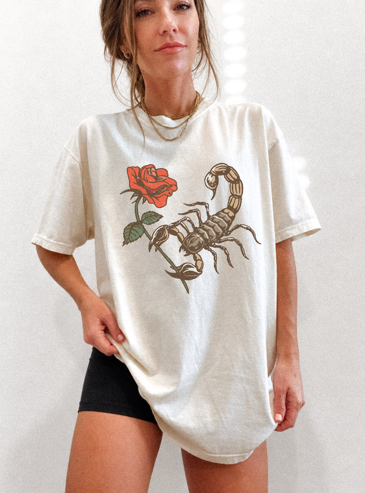 Scorpion with Rose Tee