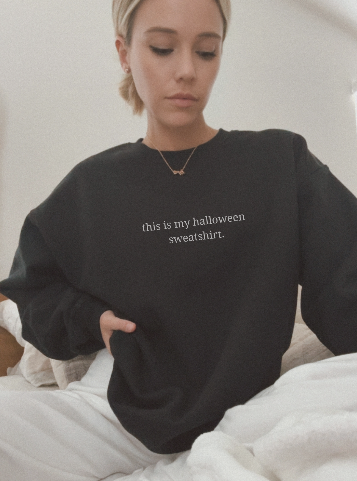 this is my halloween sweatshirt. - Crew