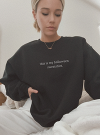 this is my halloween sweatshirt. - Crew