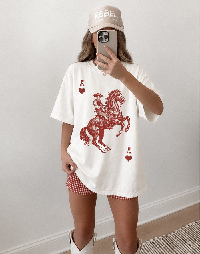 Ace of Hearts Cowboy Tee