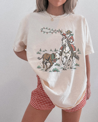Cowboy Santa Lasso Tee
